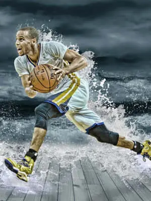 Stephen Curry Cool Visual Artwork