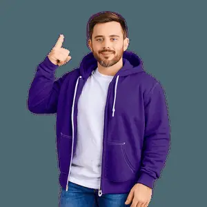 Stylish Purple Hoodie Clipart PNG iot39