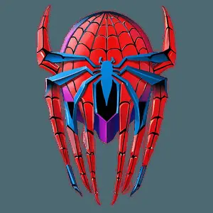 Stylized Spiderman Logo PNG kcq