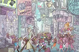Total Rickall - Rick and Morty's adventures in a high-resolution wallpaper