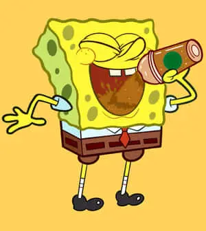 Spongebob looking a little wacky