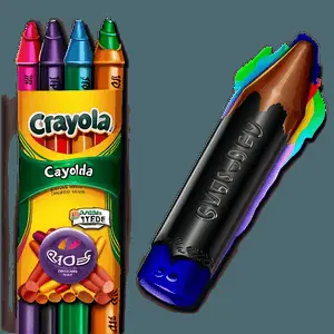 Washable Crayola Crayon PNG uxp