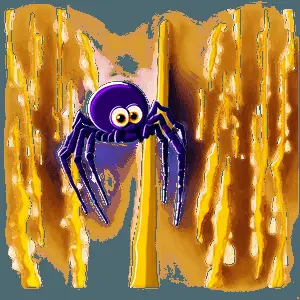 Wizard Spider Cartoon PNG 06272024